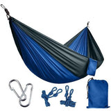 270*140cm Backpacking Hammock - Portable Nylon Parachute Outdoor Double Hammock - moojoy