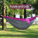 270*140cm Backpacking Hammock - Portable Nylon Parachute Outdoor Double Hammock - moojoy