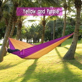 270*140cm Backpacking Hammock - Portable Nylon Parachute Outdoor Double Hammock - moojoy