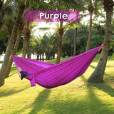270*140cm Backpacking Hammock - Portable Nylon Parachute Outdoor Double Hammock - moojoy