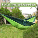 270*140cm Backpacking Hammock - Portable Nylon Parachute Outdoor Double Hammock - moojoy
