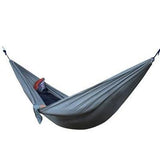 270*140cm Backpacking Hammock - Portable Nylon Parachute Outdoor Double Hammock - moojoy