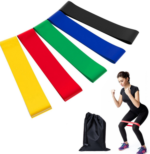 Elastic Resistance Bands Workout Rubber Loop For Fitness Gym - moojoy