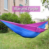 270*140cm Backpacking Hammock - Portable Nylon Parachute Outdoor Double Hammock - moojoy