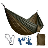 270*140cm Backpacking Hammock - Portable Nylon Parachute Outdoor Double Hammock - moojoy