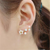 2022 New Crystal Flower Drop Earrings for Women Fashion Jewelry Gold colour Rhinestones Earrings Gift for Party Best Friend