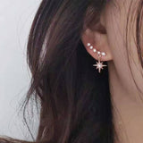 2022 New Crystal Flower Drop Earrings for Women Fashion Jewelry Gold colour Rhinestones Earrings Gift for Party Best Friend