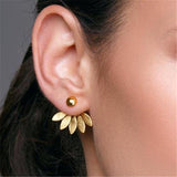 2022 New Crystal Flower Drop Earrings for Women Fashion Jewelry Gold colour Rhinestones Earrings Gift for Party Best Friend