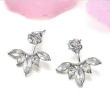 2022 New Crystal Flower Drop Earrings for Women Fashion Jewelry Gold colour Rhinestones Earrings Gift for Party Best Friend