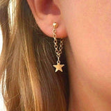2022 New Crystal Flower Drop Earrings for Women Fashion Jewelry Gold colour Rhinestones Earrings Gift for Party Best Friend