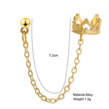 17KM Gold Leaves Ear Cuff Black Non-Piercing Ear Clips Fake Cartilage Earrings Clip Earrings For Women Men Wholesale Jewelry