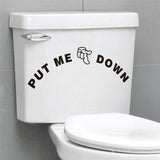 Funny Smile Bathroom Wall Stickers Toilet Home Decoration Waterproof Wall Decals For Toilet Sticker Decorative Poster Home Decor - moojoy