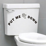 Funny Smile Bathroom Wall Stickers Toilet Home Decoration Waterproof Wall Decals For Toilet Sticker Decorative Poster Home Decor - moojoy