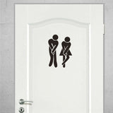 Funny Smile Bathroom Wall Stickers Toilet Home Decoration Waterproof Wall Decals For Toilet Sticker Decorative Poster Home Decor - moojoy