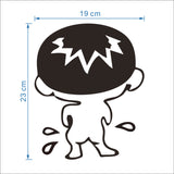 Funny Smile Bathroom Wall Stickers Toilet Home Decoration Waterproof Wall Decals For Toilet Sticker Decorative Poster Home Decor - moojoy