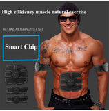 EMS Wireless Muscle Stimulator Trainer Smart Fitness Abdominal Training Electric Weight Loss Stickers Body Slimming Belt Unisex - moojoy