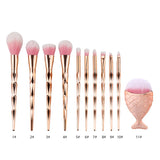 1pcs Diamond Fish Makeup Brush Set Foundation Blending Power Eyeshadow Contour Concealer Blush Cosmetic Beauty Make Up - moojoy
