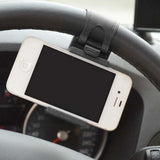 Car Steering Wheel Car Phone Holder Stand GPS Navigation Drive Bike Handlebar Clip Mount Bunt Bracket For iPhone Samsung Xiaomi - moojoy