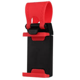Car Steering Wheel Car Phone Holder Stand GPS Navigation Drive Bike Handlebar Clip Mount Bunt Bracket For iPhone Samsung Xiaomi - moojoy