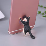 Phone Holder Cute Cat Support Resin Mobile Phone Holder Stand Sucker Tablets Desk Sucker Design high quality Smartphone Holder - moojoy