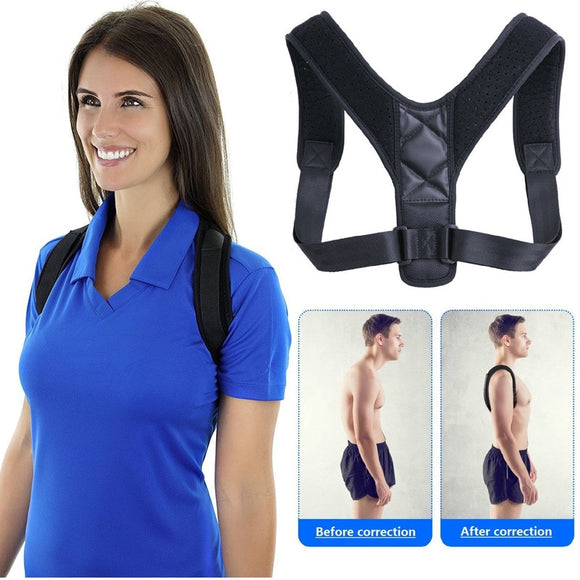 Brace Support Belt Adjustable Back Posture Corrector Clavicle Spine Back Shoulder Lumbar Posture Correction - moojoy