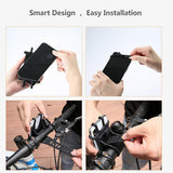 Phone Handlebar Bracket Stand Bike Bicycle Motorcycle Mobile Phone Silicone Holder Mount Buckle Pull Non-slip For Cellphone GPS - moojoy