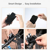 Phone Handlebar Bracket Stand Bike Bicycle Motorcycle Mobile Phone Silicone Holder Mount Buckle Pull Non-slip For Cellphone GPS - moojoy