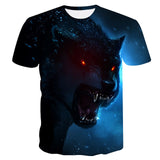 Newest Wolf 3D Print Animal Cool Funny T-Shirt Men Short Sleeve Summer Tops T Shirt Tshirt Male Fashion T-shirt male 4XL - moojoy