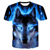 Newest Wolf 3D Print Animal Cool Funny T-Shirt Men Short Sleeve Summer Tops T Shirt Tshirt Male Fashion T-shirt male 4XL - moojoy