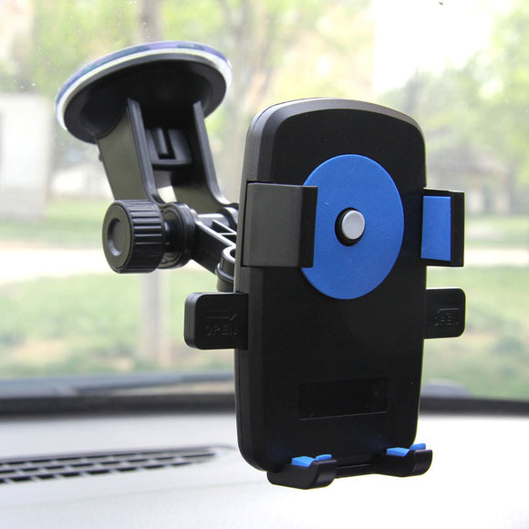 Car Phone Holder For iPhone Samsung Cell Mobile Phone Stand Mount Holder For Phone In Car Air Vent Windshield Support Smartphone - moojoy