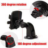 Car Phone Holder For iPhone Samsung Cell Mobile Phone Stand Mount Holder For Phone In Car Air Vent Windshield Support Smartphone - moojoy