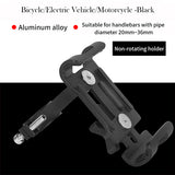 Full Aluminium Alloy Mobile Phone Holder Stands For Bicycle Motorcycle Metal Mountain Bike Road Bike Phone Holder for iphone 6 8 - moojoy