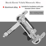Full Aluminium Alloy Mobile Phone Holder Stands For Bicycle Motorcycle Metal Mountain Bike Road Bike Phone Holder for iphone 6 8 - moojoy