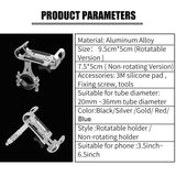 Full Aluminium Alloy Mobile Phone Holder Stands For Bicycle Motorcycle Metal Mountain Bike Road Bike Phone Holder for iphone 6 8 - moojoy