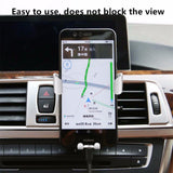 Universal Car Phone Holder For Phone In Car Air Vent Mount Stand No Magnetic Mobile Holder For iPhone Smartphone Gravity Bracket - moojoy