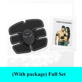 EMS Wireless Muscle Stimulator Trainer Smart Fitness Abdominal Training Electric Weight Loss Stickers Body Slimming Belt Unisex - moojoy