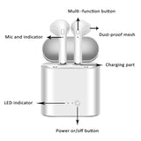 i7s TWS Wireless Bluetooth Earphone Stereo Earbud Headset With Charging Box for All Bluetooth tablet Smart phone earphone - moojoy