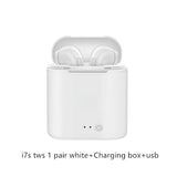 i7s TWS Wireless Bluetooth Earphone Stereo Earbud Headset With Charging Box for All Bluetooth tablet Smart phone earphone - moojoy