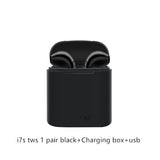 i7s TWS Wireless Bluetooth Earphone Stereo Earbud Headset With Charging Box for All Bluetooth tablet Smart phone earphone - moojoy
