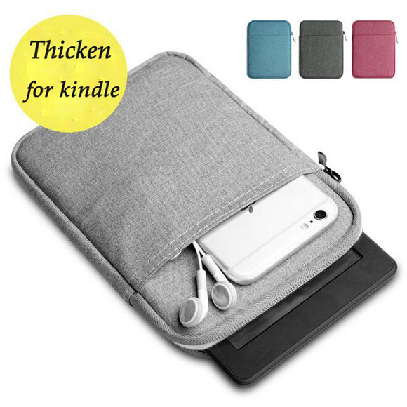 6 inch Tablet Bag Sleeve Case for kindle paperwhite 2 3 Voyage 7th 8th Pocketbook 615 622 623 for kobo Wool e-reader Pouch Case - moojoy