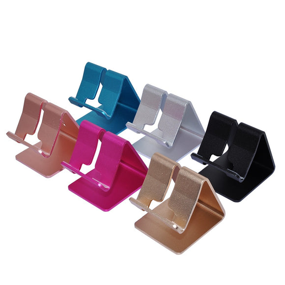 Mobile Phone Holder Stand Aluminium Alloy Metal Tablet Stand Universal Desk Holder for iPhone X/8/7/6/5 Plus Samsung - moojoy